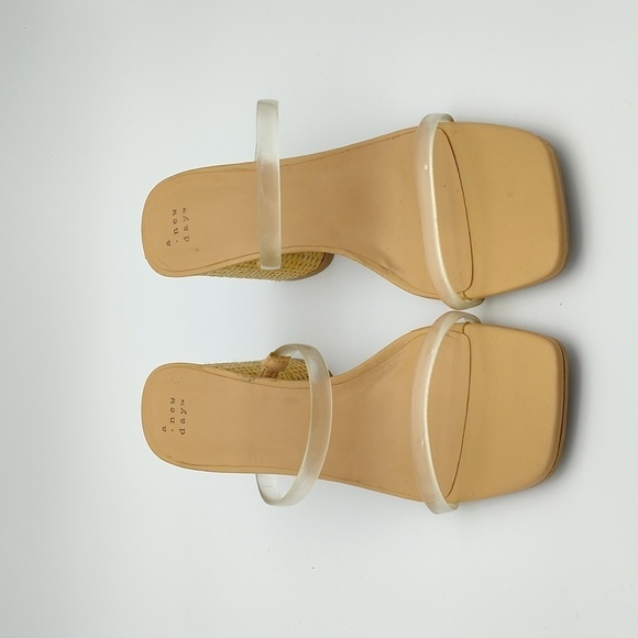 New A New Day Clear Strappy Slip-on Heel - Picture 4 of 9
